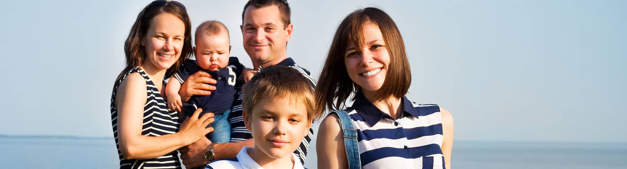 family smiling