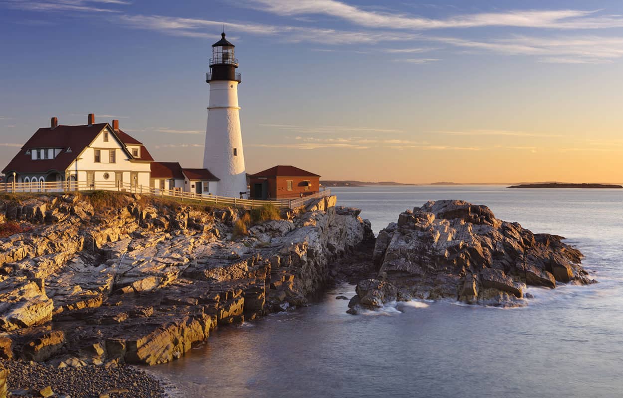 lighthouse on the ocean